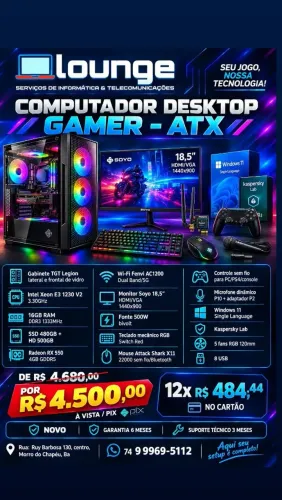 Computador Desktop Game ATX 
