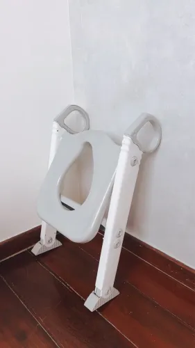 Assento Redutor Infantil Com Escada Para Vaso Sanitário