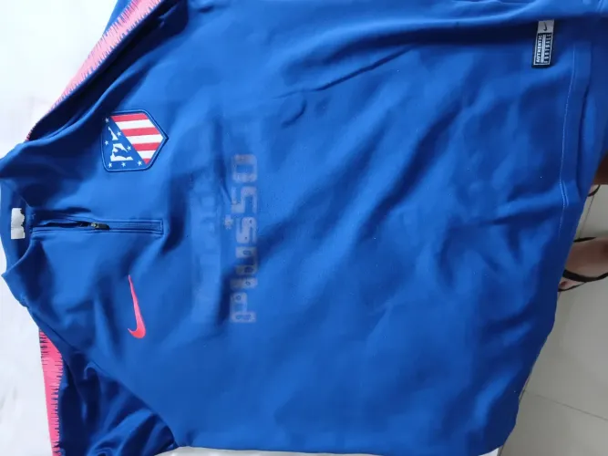 Blusa treino Atlético de Madrid original da Espanha azul Royal Dry Squad Drill