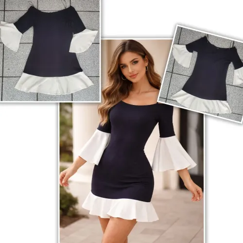 Vestido Lilisblanc Tam P azul marinho 