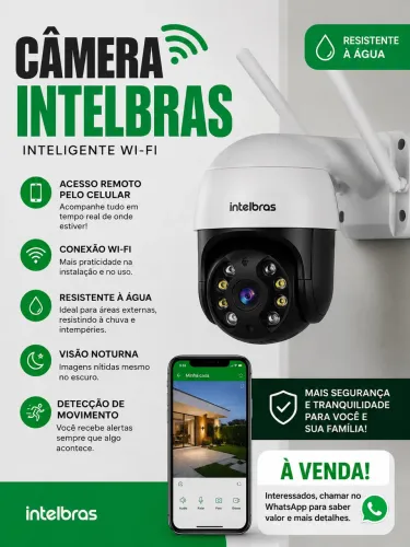 Câmera inteligente Wi-Fi Intelbras