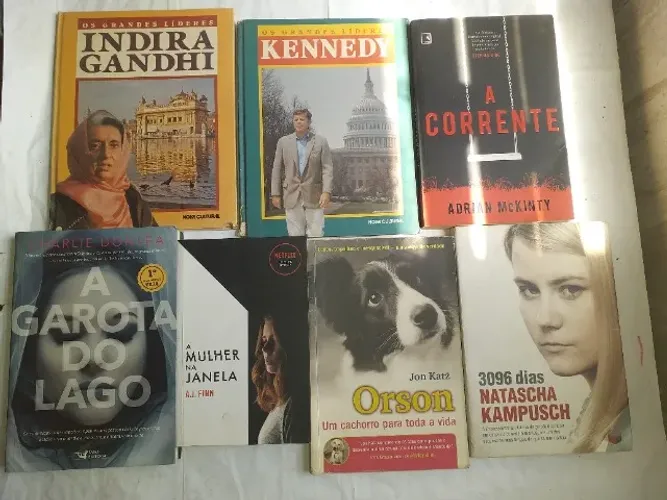 livros de suspense , mistérios e histórias reias , valores na descrição