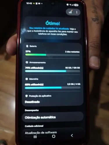 A06 128 gb de memória e 3gb de ram