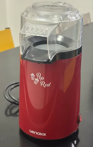 Pipoqueira Elétrica Lenoxx Pop Red Vermelha