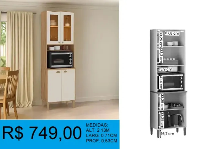 PANELEIRA - COMPRE HOJE E RECEBA EM ATE 72H