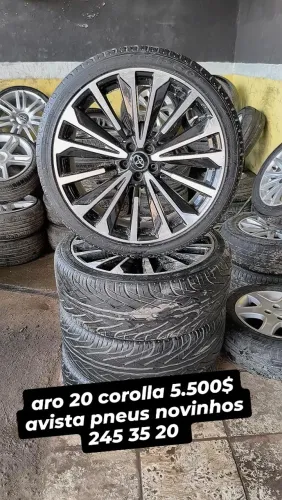 aro 20 corolla altis semi novas pneus 245 35 20 <br>2590$
