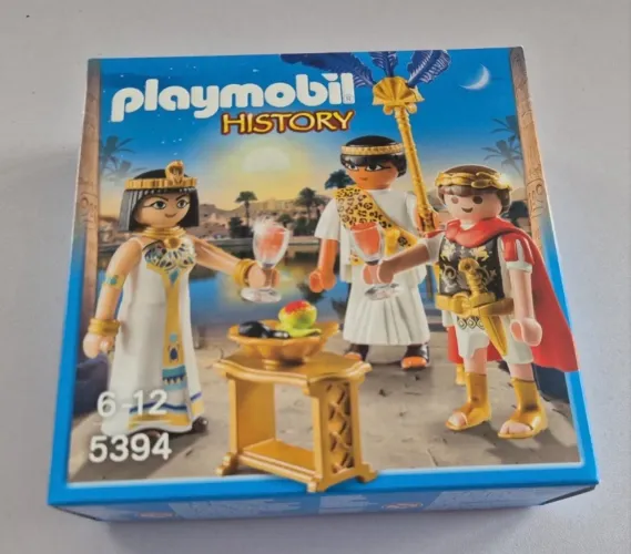 Playmobil History 5394- Cleópatra, Júlio César e Criado. Novo