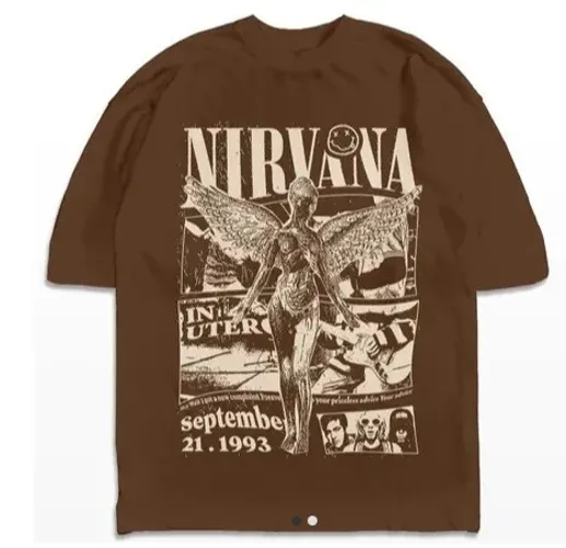 Nirvana 1993? Vintage Tee ? Rock Streetwear Edition