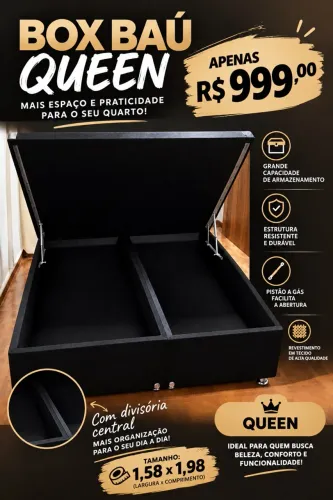 BOX BAU QUEEN - R$999,00