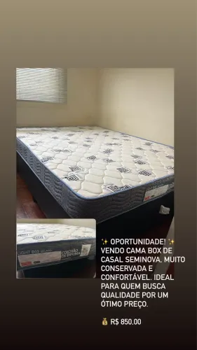 Vendo cama box casal