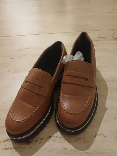 Sapato mocassim 35 caramelo novo