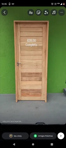 Porta madeira maciça completa já montada 639,00