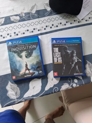Dragon Age Inquistion e The Last of Us PS4, cada um 60