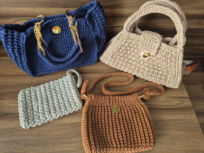 Bolsas de Crochê 