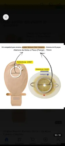 Bolsa de colostomia