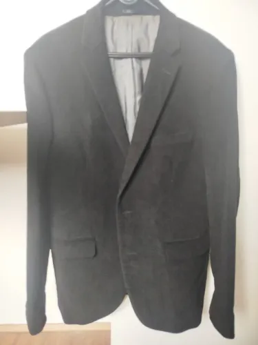 Blazer Masculino Navaratti Preto Estruturado (veludo cotelê)
