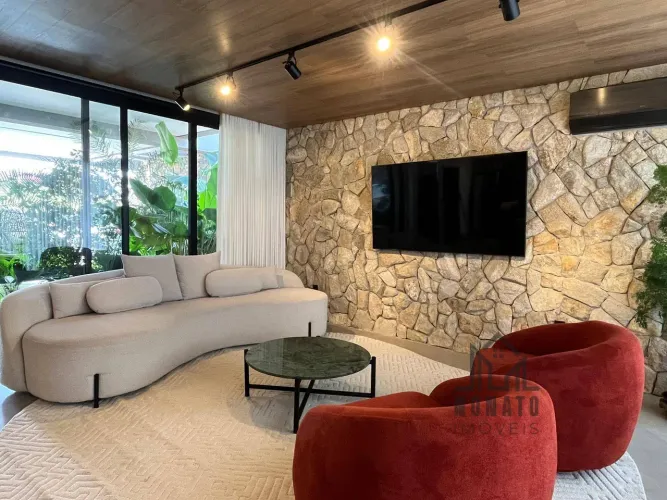 Sobrado de Luxo Mobiliado no Jardins Capri  Projeto Casa Cor com 4 Suítes