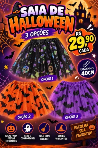 SAIA DE TULE HALLOWEEN FANTASIA