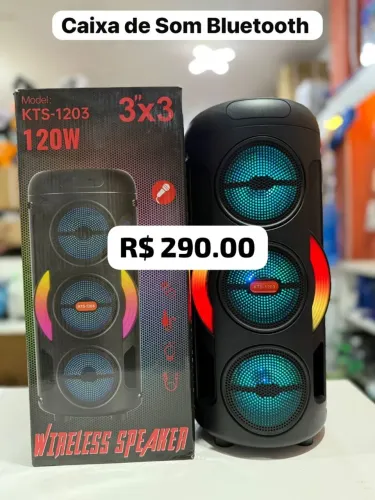 Caixa de Som BLUETHOOTH KTS -1203 120 w