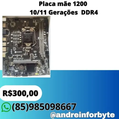 Placa mãe 1200 10/11 Gerações DDR4