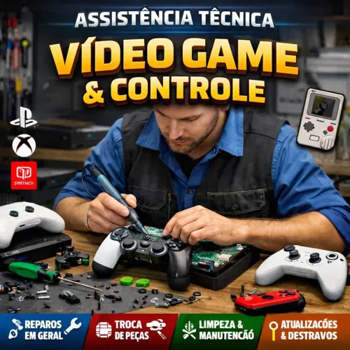 ?Assistência técnica de controles e vídeo game ?