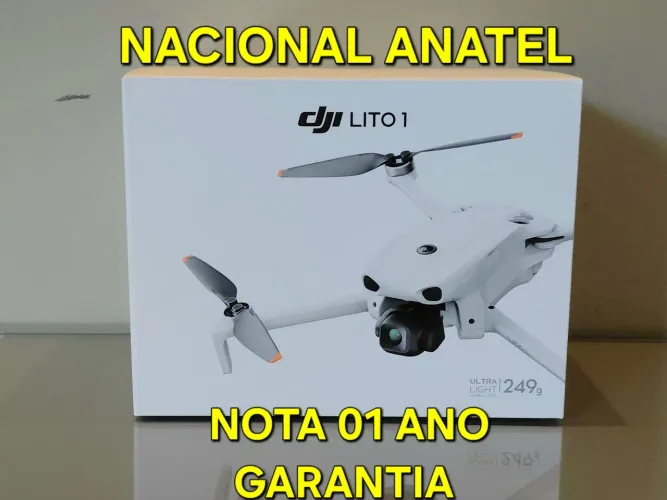 DJI LITO 1 (LACRADO)Nota Fiscal Anatel 01 ano Garantia