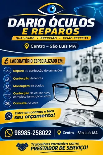 REPARO E CONFECÇÃO DE OCULOS