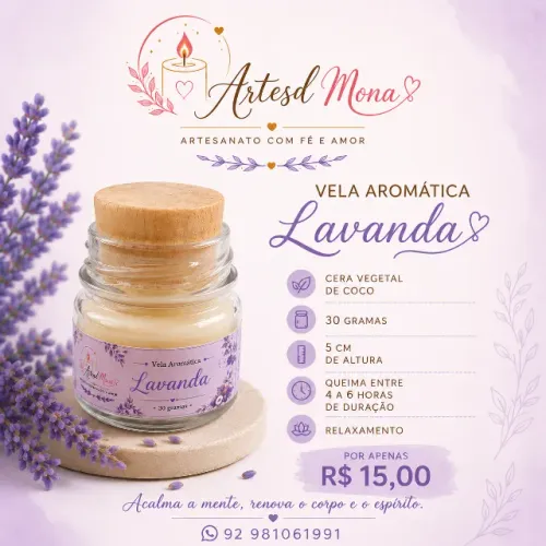 vela aromática Lavanda