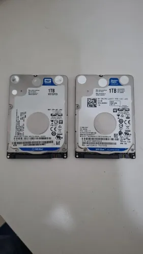 2 Und de HDs 1 Tera - Western DIGITAL (usado)