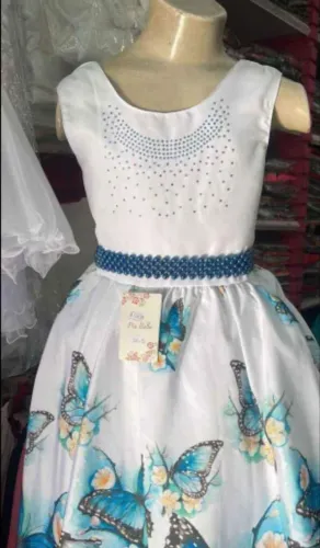 vestido infantil floral