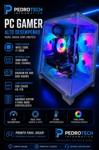 Cpu Gamer i7 2° + rx 580