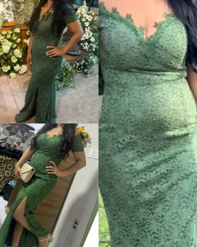 Vestido verde oliva