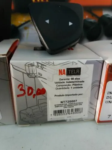 Botão para vidro elétrico simples novo uno