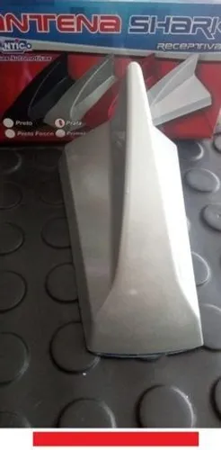 Antena Barbatana Shark Tubarão c sinal radio cores vermelho preto Fosco Prata branco