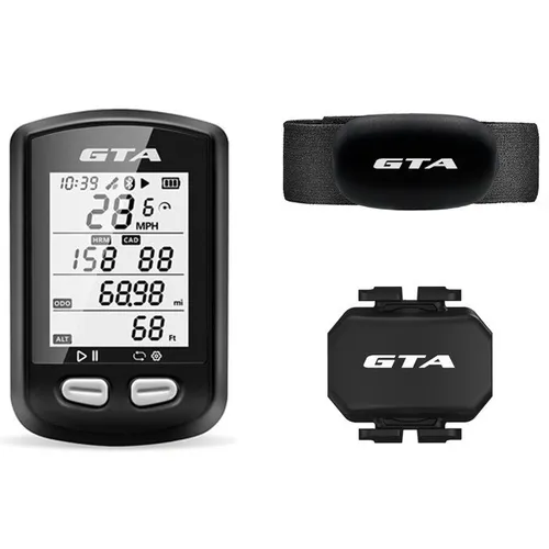 Ciclocomputador Gps GTA Compativel Strava ANT+ Com Cinta Cardíaca e Sensor Cadência 9091
