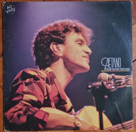 LP Disco Vinil Caetano Veloso Totalmente Demais Ao Vivo