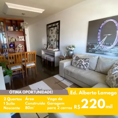 FIT - Apto Centro - Nascente - 80m² - 2 Quartos (1 suíte)