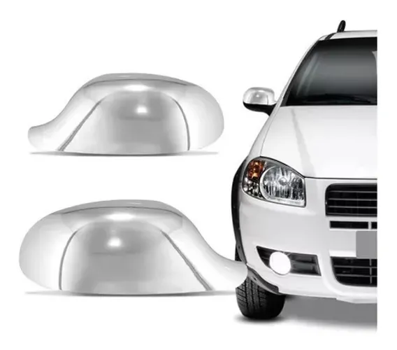 Aplique Fiat Palio / Siena / Strada 2011/ - Retrovisor Cromado - LD LE