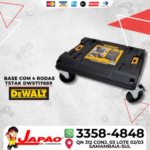 Base Com 4 Rodas Dwst17889 Tstak DeWalt Oferta Por Tempo Limitado