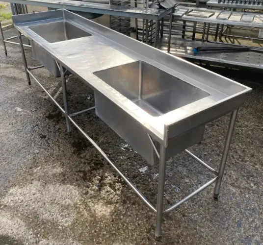 Pia cuba dupla inox