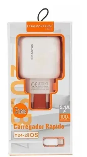 Carregador Rápido Tipo C 5.1 C/02 Saída Usb