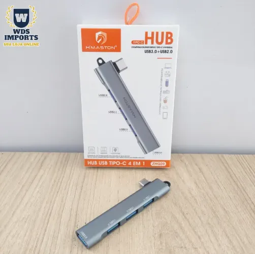 Hub Usb 3 Portas 2.0 1 Porta 3.0 Extensor Tipo C