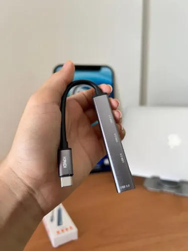 Adaptador HUB USB C COM QUATRO ENTRADAS PARA MACBOOK AIR PRO