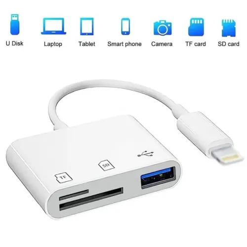 Adaptador de cartão de memória para iPhone