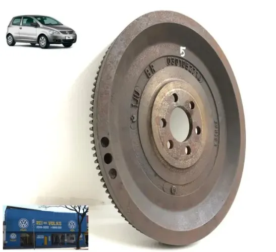 Volante do motor original seminovo Fox G1 1.6 8V EA11 2003 a 2009