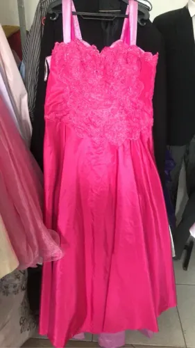 Vestido pink bordado