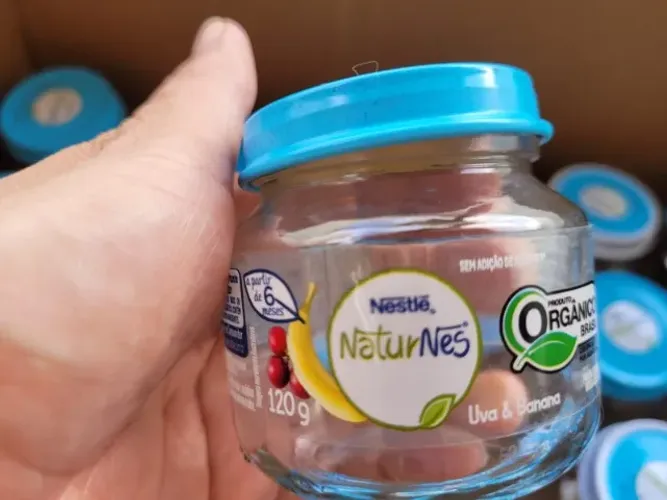 Potinhos de Papinha de Vidro Nestlé