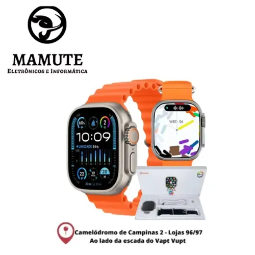 Relogio Smartwatch W69+ Ultra 49mm Series 10 Amoled