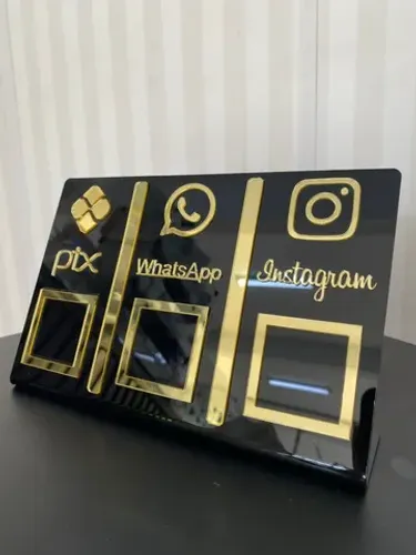 Placa de Pix/WhatsApp 