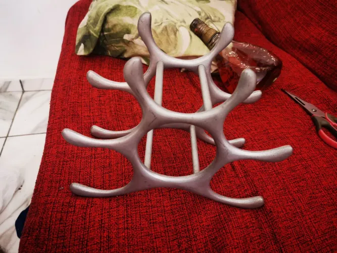 Adega rack suporte para vinho 6 garrafas